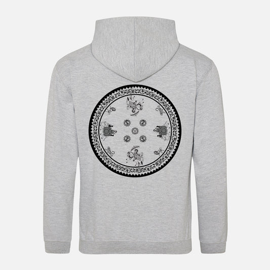 Maharaja Shield Black Print Hoodie