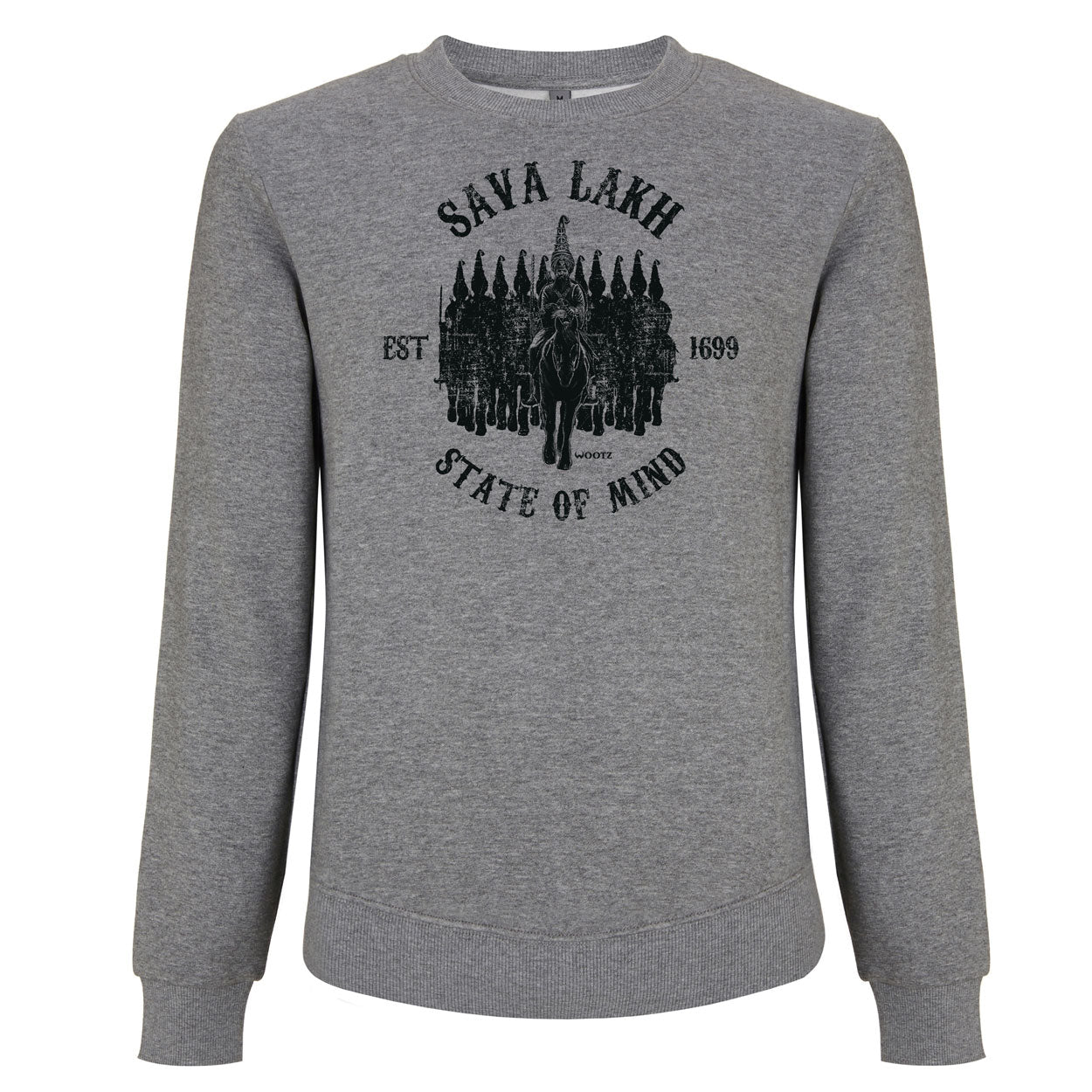 Sava Lakh State of Mind Grey Crewneck