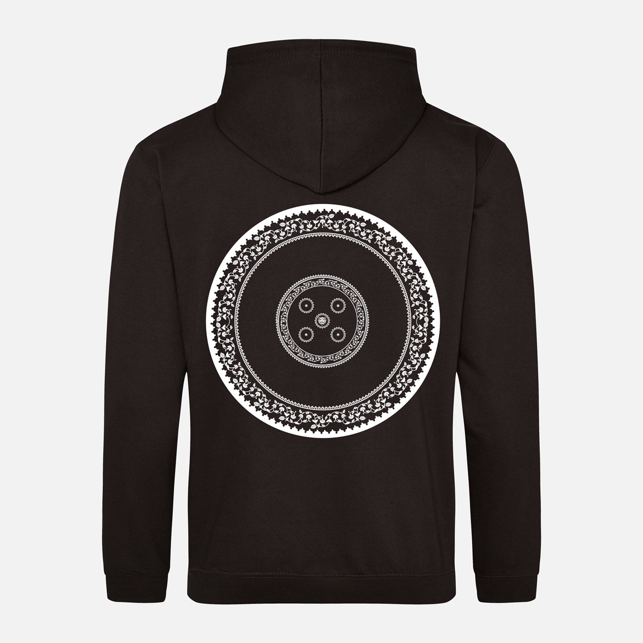 Shield Mk4 White Print Hoodie