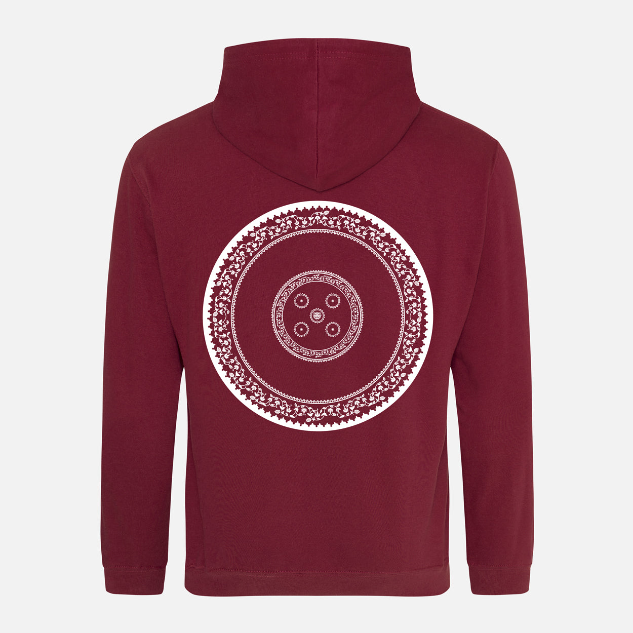 Shield Mk4 White Print Hoodie