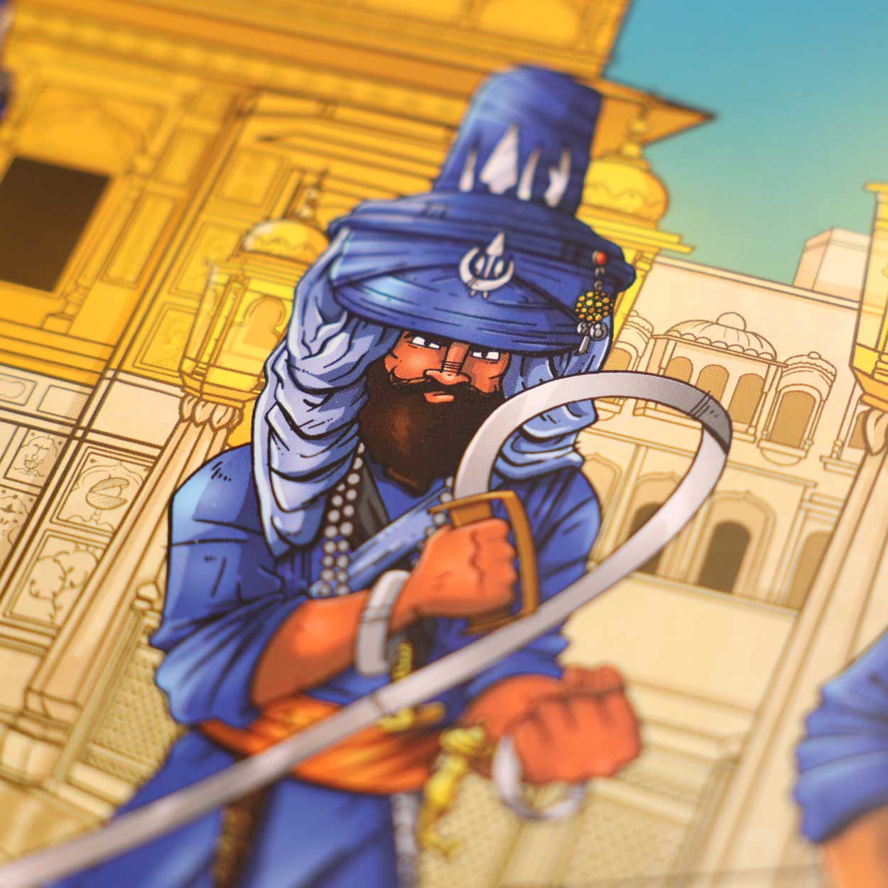 Darbar Sahib (Golden Temple) A3 Comic Art Poster